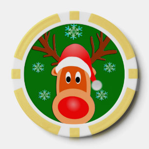 Frohe Weihnacht-niedliche Pokerchips