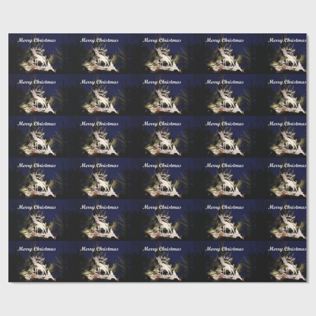 Frohe Weihnacht-Packpapier Geschenkpapier (Flach)