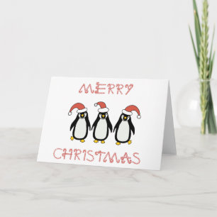 Frohe Weihnacht-Pinguine Feiertagskarte