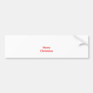 Frohe Weihnacht-Rot die MUSEUM Zazzle Geschenke Autoaufkleber