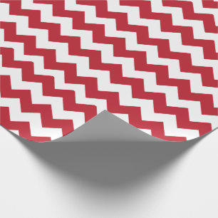 Frohe Weihnacht-rotes und weißes Zickzack Geschenkpapier