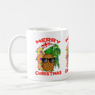 Frohe Weihnacht-Sankt-Ananas Kaffeetasse