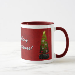 Frohe Weihnacht-Schablonen-Tasse - besonders Tasse