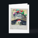 Frohe Weihnacht-Schildkröte-Vintages Foto Feiertagskarte<br><div class="desc">Fotografie und digitale Kunst durch Angelandspot.  Alle Rechte vorbehalten © Angelandspot</div>