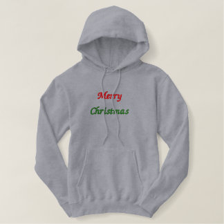 Frohe Weihnacht-Sweatshirt Bestickter Hoodie