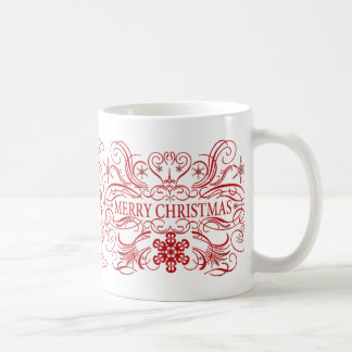 Frohe Weihnacht-Tassenrot Kaffeetasse