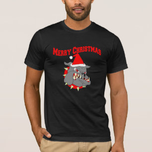 Frohe Weihnacht-Teufel-Hund T-Shirt