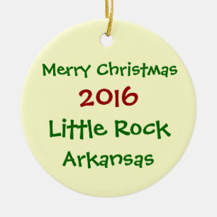 FROHE WEIHNACHT-VERZIERUNG 2016 LITTLE ROCKS KERAMIK ORNAMENT