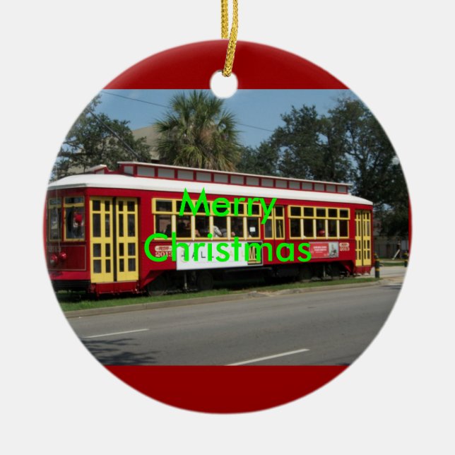 Frohe Weihnacht-Verzierung Keramikornament (Vorne)