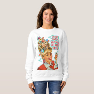 Frohe Weihnacht-Weihnachtsfeiertag lustig erhalten Sweatshirt