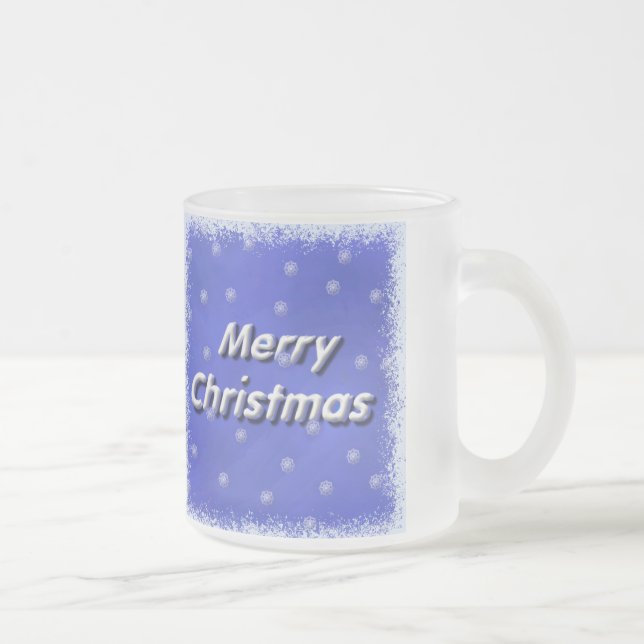 Frohe Weihnacht-Winter Mattglastasse (Rechts)