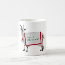 Frohe Weihnacht-Ziegen-Tasse Kaffeetasse