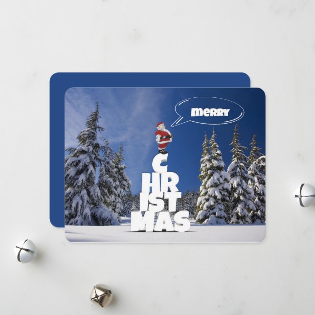 Frohe Weihnachten (Vorderseite/Rückseite Beispiel)