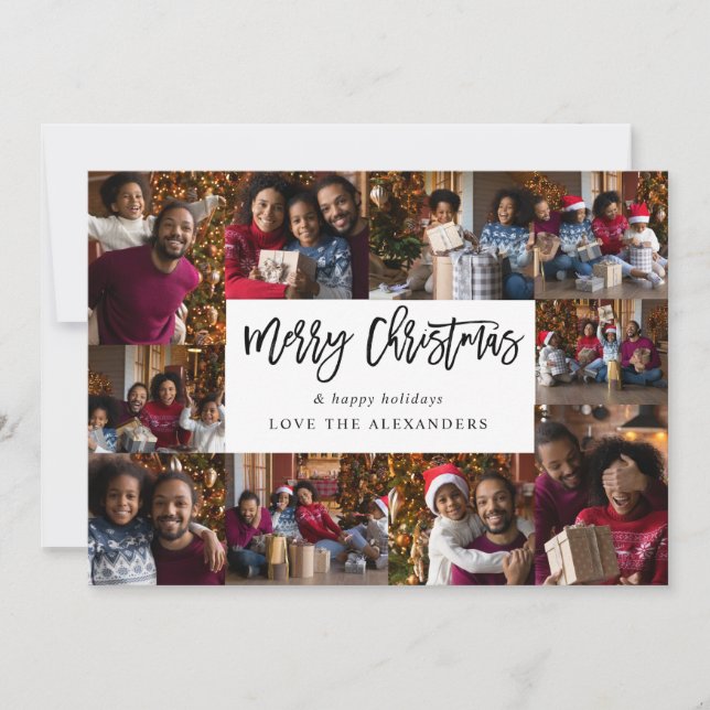 Frohe Weihnachten 10 Multi Foto - White (Vorderseite)