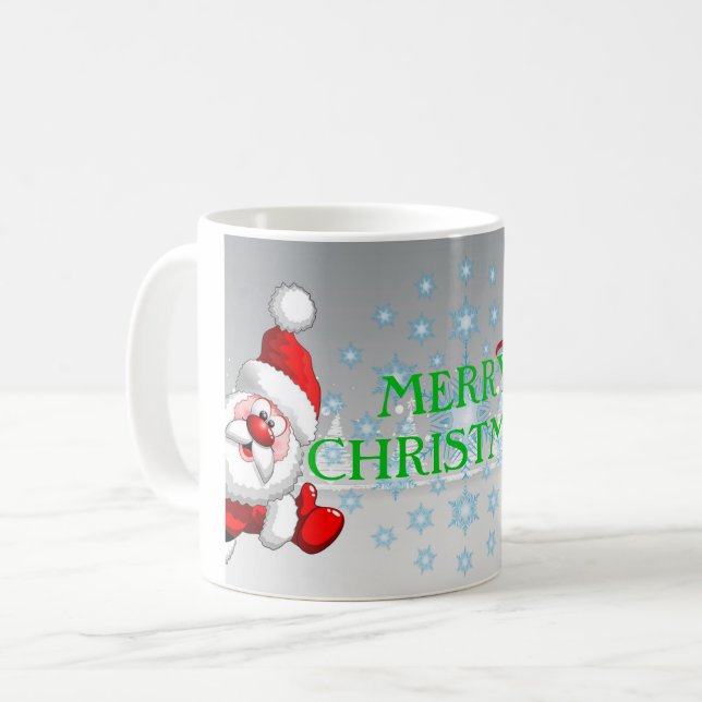 Frohe Weihnachten 11 Unze-Klassiker-Tasse Kaffeetasse (Vorderseite Links)