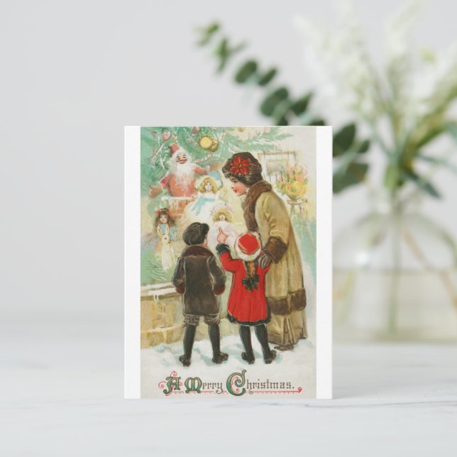 Frohe Weihnachten (1912) Postkarte - Vintag (Stehend Vorderseite)