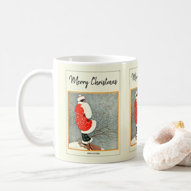 Frohe Weihnachten 1914 Schneebräunung Kaffeetasse (Mit Donut)
