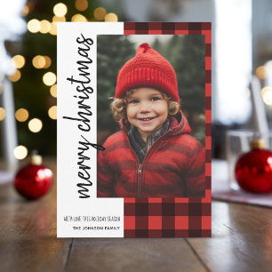 Frohe Weihnachten 1 Foto Red Black Buffalo Kariert