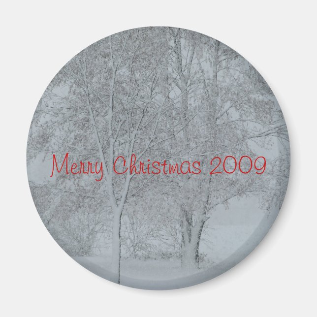 Frohe Weihnachten 2009 Magnet (Vorne)