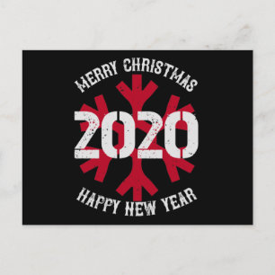 Frohe Weihnachten 2020 Frohes Neues Jahr Einladungspostkarte