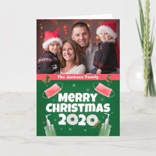 Frohe Weihnachten 2020 Gesichtsmasken Hand Sanitiz