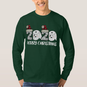 Frohe Weihnachten 2020 Quarantäne Toilettenpapier T-Shirt