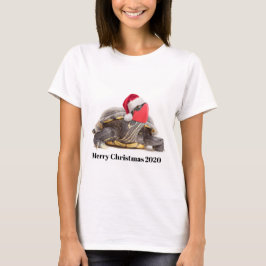 Frohe Weihnachten 2020 Schildkröte im Gesicht Mask T-Shirt