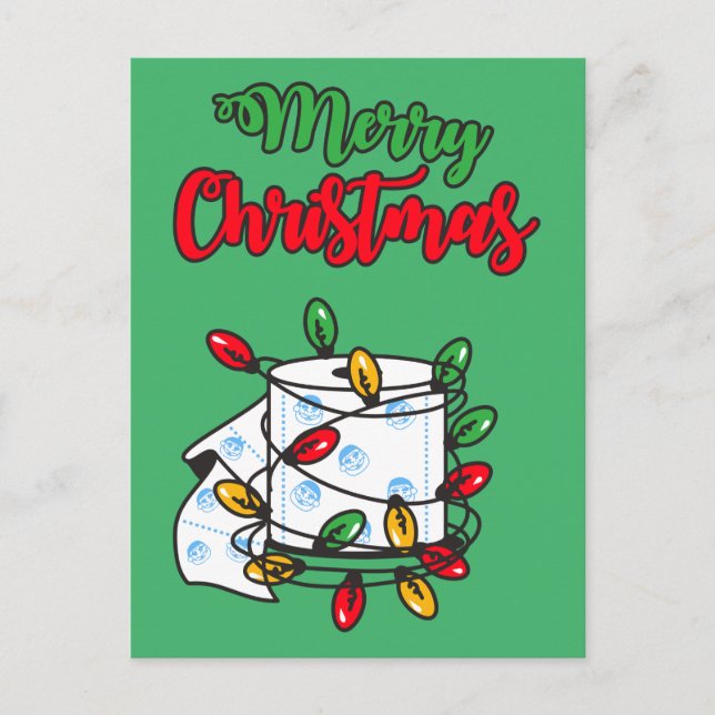Frohe Weihnachten 2020 - Toilettenpapier Edition Postkarte (Vorderseite)