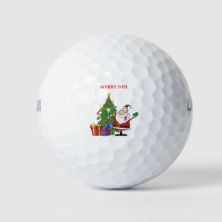 Frohe Weihnachten 2021 Golfball