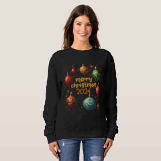 Frohe Weihnachten 2024 Ornament Fest Sweatshirt