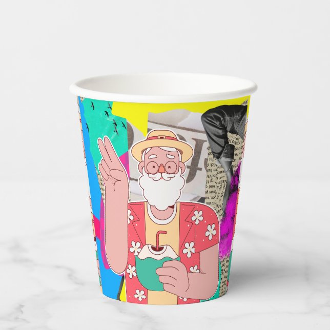 Frohe Weihnachten 2024 Pappbecher (Vorderseite)