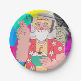 Frohe Weihnachten 2024 Pappteller