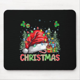 Frohe Weihnachten 2024 Weihnachtsmannmütze Matchin Mousepad
