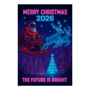 Frohe Weihnachten 2026 - Die Zukunft Poster