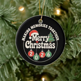 Frohe Weihnachten 2026 Gemeinsam Erinnerungen scha Keramik Ornament