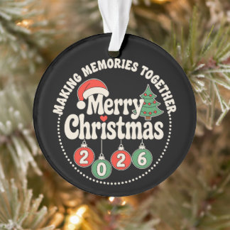 Frohe Weihnachten 2026 Gemeinsam Erinnerungen scha Ornament
