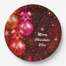 Frohe Weihnachten 20XX Hinzufügen Text Jahr Rosa b
