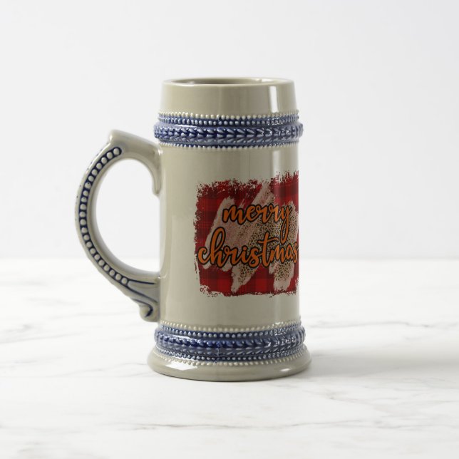 Frohe Weihnachten 22oz Bier Tasse (Links)