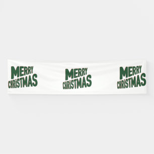 Frohe Weihnachten 2.5x10 Vinyl Banner