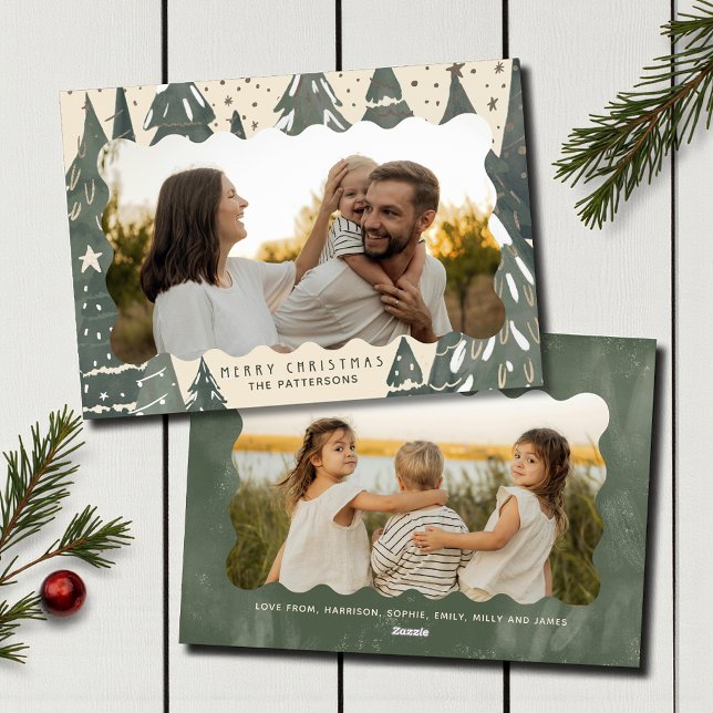 Frohe Weihnachten 2 Foto Familienwinterbäume (Von Creator hochgeladen)