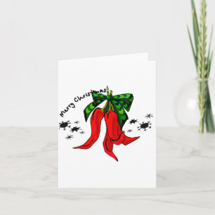 Frohe Weihnachten 2 rotes Pfefferdesign
