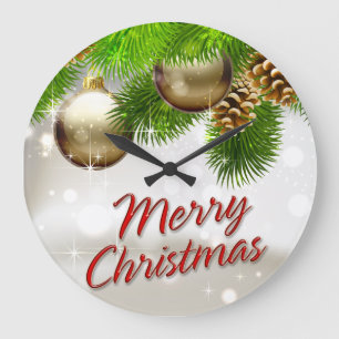Frohe Weihnachten 39 Wanduhr-Wahlen Große Wanduhr