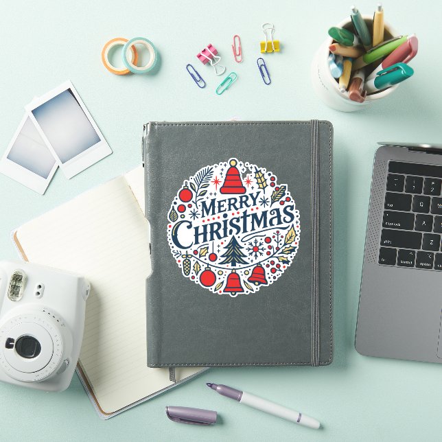 Frohe Weihnachten 3 Aufkleber (iPad Hülle)