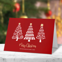 Frohe Weihnachten 3 Bäume Skript Name Whimsical