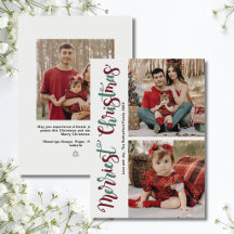 Frohe Weihnachten 3 Familienfoto