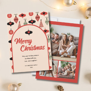 Frohe Weihnachten 3 Familienfoto-Collage