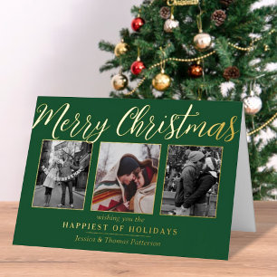 Frohe Weihnachten 3 Foto Collage Echt