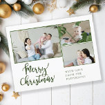Frohe Weihnachten! 3 - FOTO Feiertagspostkarte<br><div class="desc">Frohe Weihnachten! Kundenspezifisch, 3-Foto Ferien Postkarte.</div>
