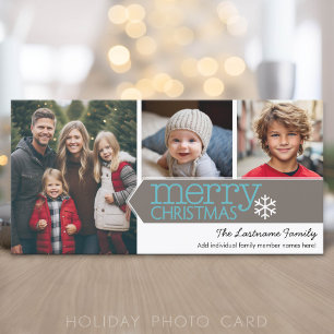 Frohe Weihnachten - 3 Fotos - Modernes Design