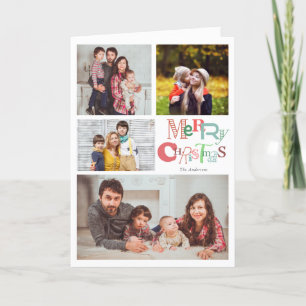 Frohe Weihnachten 4 Fotocollage Typografie Niedlic